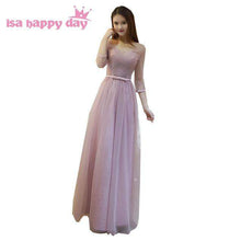 Load image into Gallery viewer, hot sale 2019 blush tulle ball gown classy women elegant dress sexy party bridesmaid pageant dresses for wedding occasions H3439 - Ole Misc.