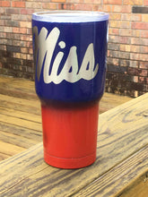 Load image into Gallery viewer, Ole Miss Rebels Inspired Ombre Powder Coated Tumbler - Ole Misc.