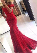 Load image into Gallery viewer, new fashion red appliques Cap Sleeve prom dress sexy mermaid beading long evening dresses formal dress vestido de noiva 2017 - Ole Misc.