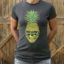 Load image into Gallery viewer, Pineapple Skull T-Shirt (Ladies) - Ole Misc.