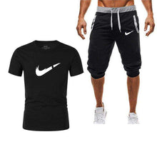 Load image into Gallery viewer, 2019 gym Men's Sets Shorts+T Shirts Suits Summer Mens Beach Shorts Cotton Casual Male Shorts Tee homme Gyms Brand Clothing Set - Ole Misc.