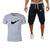 Load image into Gallery viewer, 2019 gym Men's Sets Shorts+T Shirts Suits Summer Mens Beach Shorts Cotton Casual Male Shorts Tee homme Gyms Brand Clothing Set - Ole Misc.