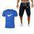 Load image into Gallery viewer, 2019 gym Men's Sets Shorts+T Shirts Suits Summer Mens Beach Shorts Cotton Casual Male Shorts Tee homme Gyms Brand Clothing Set - Ole Misc.