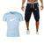 Load image into Gallery viewer, 2019 gym Men's Sets Shorts+T Shirts Suits Summer Mens Beach Shorts Cotton Casual Male Shorts Tee homme Gyms Brand Clothing Set - Ole Misc.