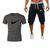 Load image into Gallery viewer, 2019 gym Men's Sets Shorts+T Shirts Suits Summer Mens Beach Shorts Cotton Casual Male Shorts Tee homme Gyms Brand Clothing Set - Ole Misc.