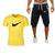 Load image into Gallery viewer, 2019 gym Men's Sets Shorts+T Shirts Suits Summer Mens Beach Shorts Cotton Casual Male Shorts Tee homme Gyms Brand Clothing Set - Ole Misc.