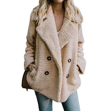 Load image into Gallery viewer, New Solid Coat Women Autumn Winter  Wide Lapel Loose Warm Outwear Female Casual Jumper Ladies Loose Blend Coat Faux fur Ladies - Ole Misc.