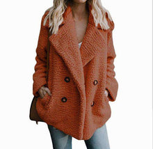 Load image into Gallery viewer, New Solid Coat Women Autumn Winter  Wide Lapel Loose Warm Outwear Female Casual Jumper Ladies Loose Blend Coat Faux fur Ladies - Ole Misc.