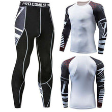 Load image into Gallery viewer, Men's winter sun protection compression clothing 3D printing youth MMA clothing thermal underwear men's fitness suit - Ole Misc.