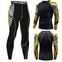 Load image into Gallery viewer, Men's winter sun protection compression clothing 3D printing youth MMA clothing thermal underwear men's fitness suit - Ole Misc.