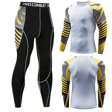 Load image into Gallery viewer, Men's winter sun protection compression clothing 3D printing youth MMA clothing thermal underwear men's fitness suit - Ole Misc.