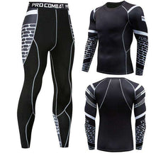 Load image into Gallery viewer, Men's winter sun protection compression clothing 3D printing youth MMA clothing thermal underwear men's fitness suit - Ole Misc.