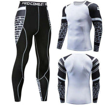 Load image into Gallery viewer, Men's winter sun protection compression clothing 3D printing youth MMA clothing thermal underwear men's fitness suit - Ole Misc.