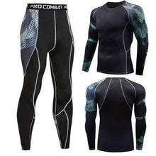 Load image into Gallery viewer, Men's winter sun protection compression clothing 3D printing youth MMA clothing thermal underwear men's fitness suit - Ole Misc.