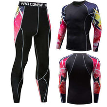 Load image into Gallery viewer, Men's winter sun protection compression clothing 3D printing youth MMA clothing thermal underwear men's fitness suit - Ole Misc.