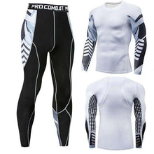 Load image into Gallery viewer, Men's winter sun protection compression clothing 3D printing youth MMA clothing thermal underwear men's fitness suit - Ole Misc.