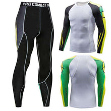 Load image into Gallery viewer, Men's winter sun protection compression clothing 3D printing youth MMA clothing thermal underwear men's fitness suit - Ole Misc.