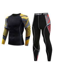 Load image into Gallery viewer, Men's winter sun protection compression clothing 3D printing youth MMA clothing thermal underwear men's fitness suit - Ole Misc.