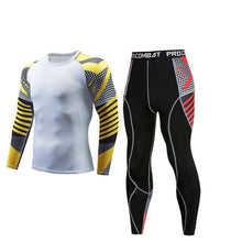 Load image into Gallery viewer, Men's winter sun protection compression clothing 3D printing youth MMA clothing thermal underwear men's fitness suit - Ole Misc.