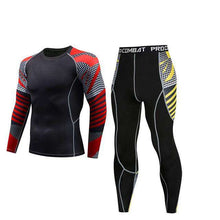 Load image into Gallery viewer, Men's winter sun protection compression clothing 3D printing youth MMA clothing thermal underwear men's fitness suit - Ole Misc.