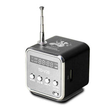 Load image into Gallery viewer, TD-V26 Mini Radio Receiver Digital Portable Radio FM with USB Spearkers for PC Phone Mp3 Music Player Support SD/TF Card - Ole Misc.