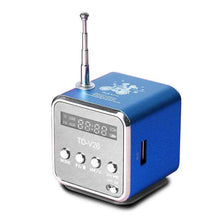 Load image into Gallery viewer, TD-V26 Mini Radio Receiver Digital Portable Radio FM with USB Spearkers for PC Phone Mp3 Music Player Support SD/TF Card - Ole Misc.