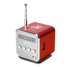 Load image into Gallery viewer, TD-V26 Mini Radio Receiver Digital Portable Radio FM with USB Spearkers for PC Phone Mp3 Music Player Support SD/TF Card - Ole Misc.