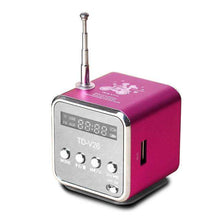 Load image into Gallery viewer, TD-V26 Mini Radio Receiver Digital Portable Radio FM with USB Spearkers for PC Phone Mp3 Music Player Support SD/TF Card - Ole Misc.