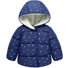 Load image into Gallery viewer, Baby autumn and winter new warm clothing children's jacket thickening plus velvet padded jacket boy hooded jacket boy warm jacke - Ole Misc.