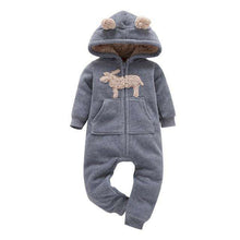 Load image into Gallery viewer, 2019 Fall Winter Warm Infant Baby Rompers Coral Fleece Animal Overall Baby Boy Gril Halloween Xmas Costume Clothes Baby jumpsuit - Ole Misc.