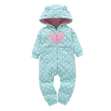 Load image into Gallery viewer, 2019 Fall Winter Warm Infant Baby Rompers Coral Fleece Animal Overall Baby Boy Gril Halloween Xmas Costume Clothes Baby jumpsuit - Ole Misc.
