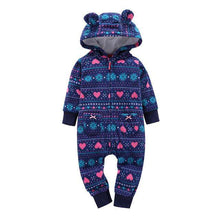 Load image into Gallery viewer, 2019 Fall Winter Warm Infant Baby Rompers Coral Fleece Animal Overall Baby Boy Gril Halloween Xmas Costume Clothes Baby jumpsuit - Ole Misc.