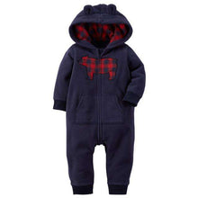 Load image into Gallery viewer, 2019 Fall Winter Warm Infant Baby Rompers Coral Fleece Animal Overall Baby Boy Gril Halloween Xmas Costume Clothes Baby jumpsuit - Ole Misc.