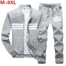 Load image into Gallery viewer, Plus Size 9XL 8XL Men's Sporting Suit Male Tracksuit Men Spring Autumn Casual Sportswear Big Size 2PC Jacket+Pants Clothing Sets - Ole Misc.