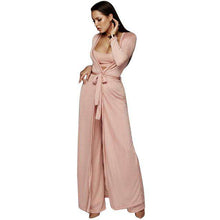 Load image into Gallery viewer, Women Knitted 3 Piece Set Spaghetti Strap Crop Top High Waist Pant Long Sleeve Cardigan Overcoat Suits Belt Autumn Streetwear - Ole Misc.