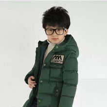 Load image into Gallery viewer, Baby autumn and winter new warm clothing children's jacket thickening plus velvet padded jacket boy hooded jacket boy warm jacke - Ole Misc.