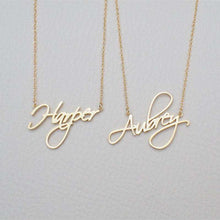 Load image into Gallery viewer, Custom Name Necklace Women Personalized Names Customized Collare Stainless Steel Chain Handwriting Nameplate Fashion Jewelry - Ole Misc.