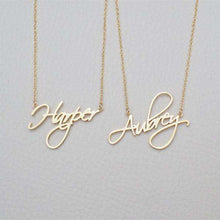 Load image into Gallery viewer, Custom Name Necklace Women Personalized Names Customized Collare Stainless Steel Chain Handwriting Nameplate Fashion Jewelry - Ole Misc.