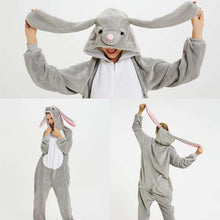 Load image into Gallery viewer, 2019 Winter Christmas Kigurumi Pajama Adult Animal Unicorn Onesie Women Men Couple Pajamas Set Kegurumi Sleepwear Flannel Zipper - Ole Misc.