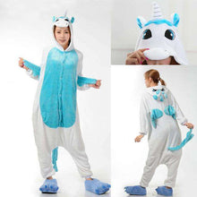 Load image into Gallery viewer, 2019 Winter Christmas Kigurumi Pajama Adult Animal Unicorn Onesie Women Men Couple Pajamas Set Kegurumi Sleepwear Flannel Zipper - Ole Misc.