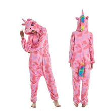 Load image into Gallery viewer, 2019 Winter Christmas Kigurumi Pajama Adult Animal Unicorn Onesie Women Men Couple Pajamas Set Kegurumi Sleepwear Flannel Zipper - Ole Misc.