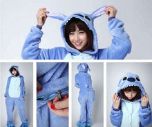 Load image into Gallery viewer, 2019 Winter Christmas Kigurumi Pajama Adult Animal Unicorn Onesie Women Men Couple Pajamas Set Kegurumi Sleepwear Flannel Zipper - Ole Misc.