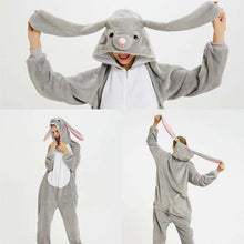 Load image into Gallery viewer, 2019 Winter Christmas Kigurumi Pajama Adult Animal Unicorn Onesie Women Men Couple Pajamas Set Kegurumi Sleepwear Flannel Zipper - Ole Misc.