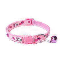 Load image into Gallery viewer, New Cute Cartoon Pet Collars Puppy Adjustable Polyester Necklace Lovely With Bells Print Cat Dog Necklace Collar Supply - Ole Misc.