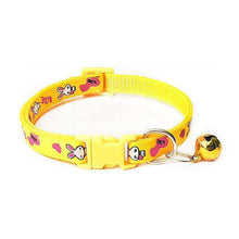 Load image into Gallery viewer, New Cute Cartoon Pet Collars Puppy Adjustable Polyester Necklace Lovely With Bells Print Cat Dog Necklace Collar Supply - Ole Misc.