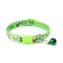 Load image into Gallery viewer, New Cute Cartoon Pet Collars Puppy Adjustable Polyester Necklace Lovely With Bells Print Cat Dog Necklace Collar Supply - Ole Misc.