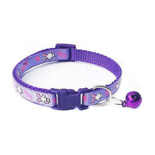 Load image into Gallery viewer, New Cute Cartoon Pet Collars Puppy Adjustable Polyester Necklace Lovely With Bells Print Cat Dog Necklace Collar Supply - Ole Misc.