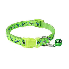 Load image into Gallery viewer, New Cute Cartoon Pet Collars Puppy Adjustable Polyester Necklace Lovely With Bells Print Cat Dog Necklace Collar Supply - Ole Misc.
