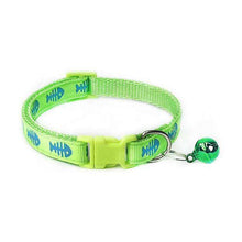 Load image into Gallery viewer, New Cute Cartoon Pet Collars Puppy Adjustable Polyester Necklace Lovely With Bells Print Cat Dog Necklace Collar Supply - Ole Misc.