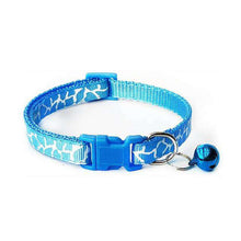 Load image into Gallery viewer, New Cute Cartoon Pet Collars Puppy Adjustable Polyester Necklace Lovely With Bells Print Cat Dog Necklace Collar Supply - Ole Misc.